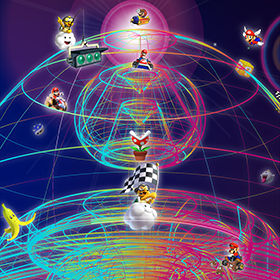 Super Mario Out of Space Bildschirm Hintergrund und Bildschirmschoner